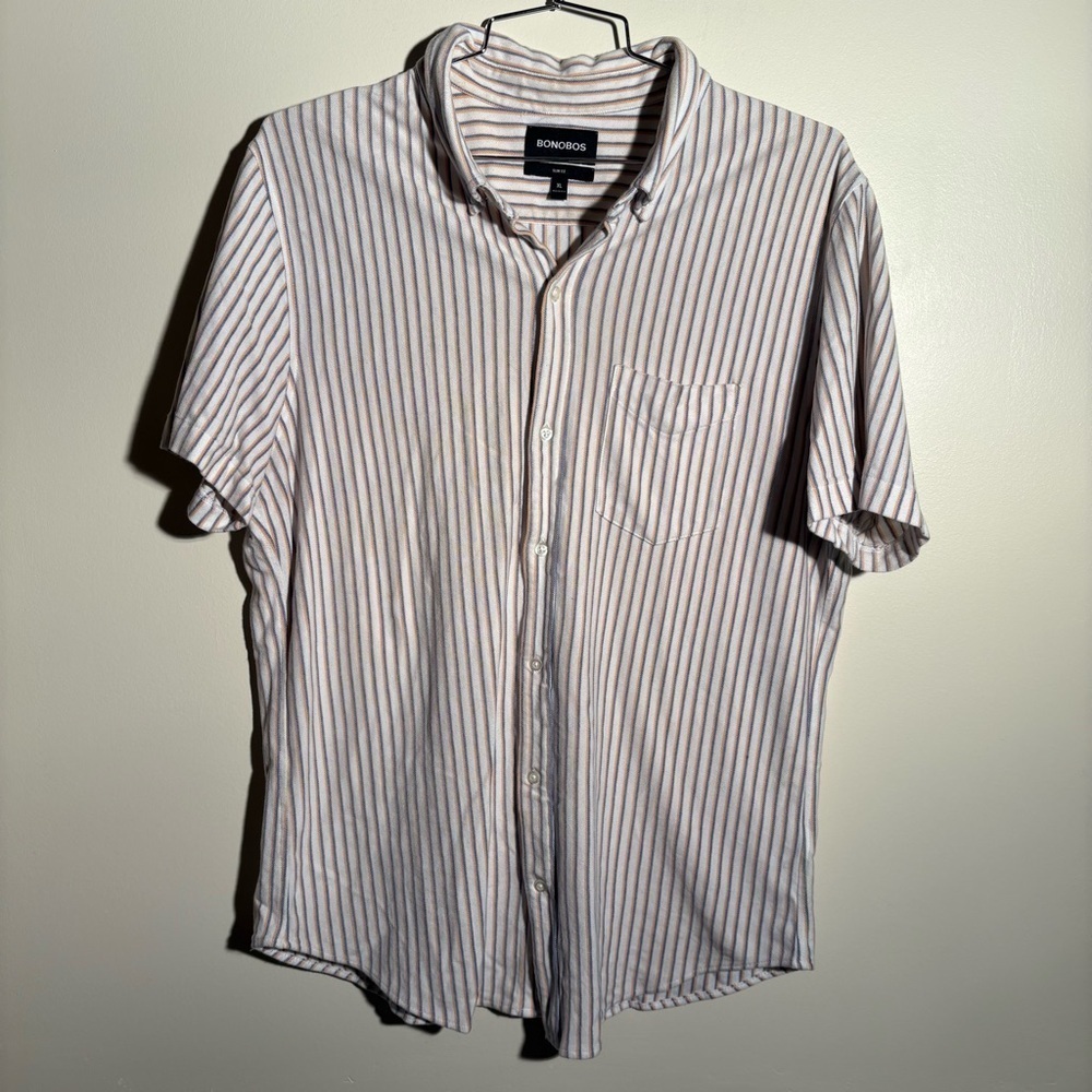 Bonobos Slim Fit Cotton Short Sleeve Button Down Shirt